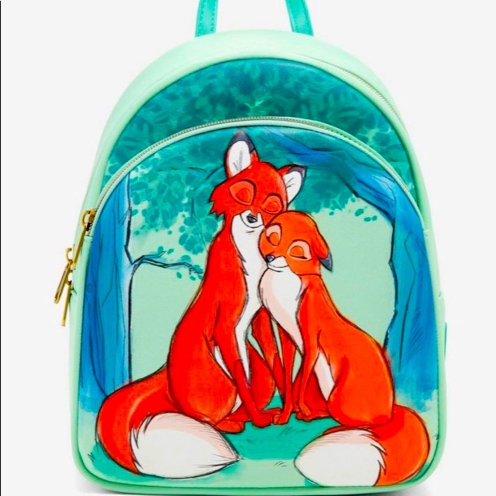 Loungefly Disney The Fox And The Hound Tod & Vixey Mini Backpack NWT sealed